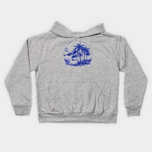 summer beach Kids Hoodie